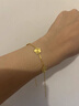 周六福  黃金手鏈女款足金車(chē)花無(wú)極金花朵手飾 計價(jià) 16+3cm-4.09g 曬單實(shí)拍圖