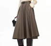VEROMODA半身裙2025冬季新款含綿羊毛長(cháng)裙簡(jiǎn)約百搭通勤325416024新年過(guò)年 瓶璃棕 S 曬單實(shí)拍圖