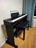 卡西歐（CASIO）電鋼琴PXS1100/PXS3100重錘88鍵便攜式智能觸屏成人兒童練習考級 PX-S1100定制一體木架三踏【雙人琴凳】 黑色琴身 曬單實(shí)拍圖
