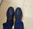 斯凱奇（Skechers）秋冬季商務(wù)休閑運動(dòng)皮鞋男鞋一腳蹬緩震軟底商務(wù)鞋通勤鞋205046 全黑色/BBK 40 曬單實(shí)拍圖