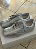 百麗（Belle）老錢(qián)風(fēng)薄底芭蕾賽車(chē)德訓鞋2026春新商場(chǎng)款真皮休閑鞋F1G1DAM6 銀色 36 (230mm) 曬單實(shí)拍圖