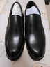 皮爾卡丹（pierre cardin）男鞋經(jīng)典商務(wù)正裝套腳頭層牛皮耐穿耐磨型緩震底皮鞋男商場(chǎng)同款 黑色 42 曬單實(shí)拍圖
