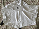 戰浩【2件】純棉長(cháng)袖T恤男春秋圓領(lǐng)純色中青年寬松大碼打底衫重磅秋衣 白色+灰色 L 建議【120-135斤】 曬單實(shí)拍圖
