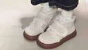 OLOEY加絨雪地靴女厚底高幫東北大棉鞋學(xué)生冬季保暖加厚防滑增高毛毛鞋 【米色】時(shí)尚百搭毛絨短靴雪地棉 37 （腳胖腳寬建議拍大一碼） 曬單實(shí)拍圖