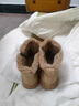 啄木鳥(niǎo)雪地靴女冬季2025年新款加絨加厚東北大棉鞋防水防滑保暖短靴女 杏色 38 (240mm) 曬單實(shí)拍圖