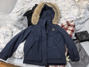 雪中飛短款羽絨服25冬新款工裝派克服寬松加厚大毛領(lǐng)外套藏青色XS 曬單實(shí)拍圖