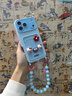 素洛適用蘋(píng)果17promax手機殼大視窗立體kt貓卡包iPhone16pro卡通可愛(ài)少女心15超好看帶掛繩女14保護套 立體kitty貓卡包藍帶鏈條 iPhone 17 Pro Max 曬單實(shí)拍圖