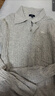 蓋璞女裝2025秋季新款刺繡logo合身polo領(lǐng)針織衫學(xué)院風(fēng)上衣834687 淺灰色 M (165/88A) 亞洲尺碼 曬單實(shí)拍圖