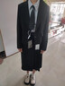MOVK黑色西裝套裝女職業(yè)正裝小個(gè)子短款大學(xué)生教資面試西服外套女 黑色西裝 【通勤教資】 S  (90-105斤) 曬單實(shí)拍圖
