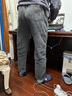 JEEP SPIRIT吉普牛仔褲冬季加絨保暖長(cháng)褲加厚直筒休閑褲子寬松闊腿褲黑灰3XL 曬單實(shí)拍圖