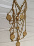 慕思語(yǔ)（MUSIYU）異域風(fēng)情復古異域多層流蘇腳鏈女金屬鏈條腳背鏈cos宮廷風(fēng)女 1#金色錢(qián)幣腳鏈一條(GA0134)A24-207 曬單實(shí)拍圖