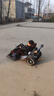 米國隊長(cháng)卡丁車(chē)兒童電動(dòng)車(chē)成人可坐四輪漂移車(chē)可遙控寶寶男女賽車(chē)充電汽車(chē) 灰色可漂移+精品頭盔+護具 曬單實(shí)拍圖