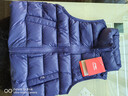 李寧童裝兒童羽絨馬甲男女大童85%絨子防潑水保暖坎肩120YMRV009-2 曬單實(shí)拍圖