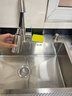 松鯨洗菜盆廚房水槽大單槽臺下盆不銹鋼洗菜盆洗碗槽手工一體盆洗菜池 C套餐-配冷熱抽拉龍頭+皂液器 尺寸-75*45cm 曬單實(shí)拍圖