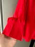春裝純色大碼燈籠袖襯衫2025新款女襯衣名媛珍珠裝飾V領(lǐng)雪紡上衣 紅色 獨家實(shí)拍 非低價(jià)劣質(zhì)盜版 均碼  建議體重80-145斤穿 曬單實(shí)拍圖