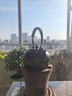 唯古復古木炭爐大號陶瓷燒水壺煮茶養生壺中式陽(yáng)臺客廳戶(hù)外明火茶具 吉祥炭爐(帶底座)+玉珠壺 1000ml 曬單實(shí)拍圖