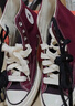 匡威（Converse）CONVERSE匡威1970S秋冬新品運動(dòng)男女休閑板鞋圣誕深酒紅色A17904C A17904C 42.5 曬單實(shí)拍圖