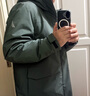 諾帝卡（NAUTICA）男裝25秋冬新款防輕潑水鴨絨多袋休閑羽絨服男JE5307 石灰綠0BG M 曬單實(shí)拍圖