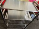 霓峰304不銹鋼廚房置物架貨架蔬菜籃子落地多層微波爐鍋具零食收納架 四層-60長(cháng)【兩籃兩板】304不銹鋼 曬單實(shí)拍圖
