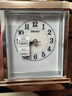 精工（SEIKO）日本品牌座鐘高檔金屬外殼臥室古典擺件靜音鬧鐘家 QHE148P 曬單實(shí)拍圖