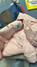 Teenie Weenie Kids小熊童裝25年新款冬季男女童三防牛角扣連帽羽絨服 粉色 160 cm 曬單實(shí)拍圖