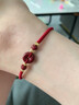 本命堂2026馬年本命年天然朱砂紅繩手鏈女士平安扣護身符新年情人節禮物 曬單實(shí)拍圖