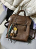 toutou雙肩包方形通勤大復古學(xué)院風(fēng)女背包生日新年馬年禮物送女生 曬單實(shí)拍圖