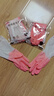 洗碗手套四季通用女廚房橡膠皮耐用型防水洗衣服清家務(wù)潔刷碗長(cháng)款 3雙 曬單實(shí)拍圖