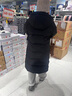 匹克馭雪羽絨服長(cháng)款三防羽絨服女新款保暖通勤百搭長(cháng)款過(guò)膝連帽外套 黑色 L 曬單實(shí)拍圖