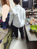 杉杉男童白襯衫秋冬長(cháng)袖加絨兒童白色襯衣小學(xué)生校服表演出服 白色150 曬單實(shí)拍圖
