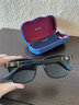 古馳（GUCCI）墨鏡時(shí)尚男全框矩形潮流太陽(yáng)鏡女款遮陽(yáng)開(kāi)車(chē)旅游生日送禮物 GG0637SK-001-56 曬單實(shí)拍圖