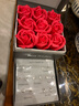 逸然紅玫瑰七日銀耳釘禮盒情人節生日禮物女生精致高級送女友老婆閨蜜 曬單實(shí)拍圖