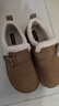 百思圖25冬勃肯鞋時(shí)髦復古休閑加絨保暖女單鞋N2539DM5 駝色 38 曬單實(shí)拍圖