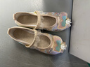 羅蒙兒童繡花鞋子中國風(fēng)春秋唐裝搭配演出布鞋夏季漢服女童鞋 米色34 曬單實(shí)拍圖