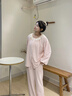思莉太太 SLEEP TIGHT睡衣女春秋2026新款純棉長(cháng)袖高端復古名媛風(fēng)粉色女士可外穿家居服 WZT05887 M 曬單實(shí)拍圖