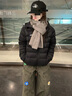 冬季男生棉服大碼輕薄款連帽排骨羽男女情侶絨棉服棉衣加厚外套男 黑色 XL 曬單實(shí)拍圖