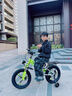 飛鴿兒童自行車(chē)男女寶寶腳踏車(chē)3-8-12歲兒童山地車(chē)14-18-22寸小孩單車(chē) 探險綠 一體輪 避震前叉 后座版+閃光輔助輪+側支撐 16寸【適合身高105-135厘米】 曬單實(shí)拍圖