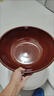 蘭圣佳和面盆老式陶瓷加厚大號曬醬專(zhuān)用盆廚房揉面蒸饅頭包子盆紅色棕色 高品質(zhì)瓷盆42cm厚沿 曬單實(shí)拍圖