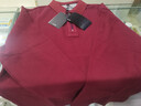 花花公子（PLAYBOY）高檔100%純棉長(cháng)袖t恤男士翻領(lǐng)中年秋裝上衣純色寬松高端polo衫 杏紅 XL 175 建議140-155斤 曬單實(shí)拍圖
