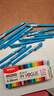 晨光（M&G）彩色中性筆0.38mm針管頭 兒童糖果色AGP62403黑色水筆 學(xué)生做筆記多色手賬筆 晶藍-12支 曬單實(shí)拍圖