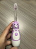 葆氏兒童電動(dòng)牙刷3-6-12歲聲波震動(dòng)發(fā)光牙刷防水電池款電動(dòng)牙刷 【發(fā)光紫色】+3刷頭 曬單實(shí)拍圖