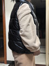 啄木鳥(niǎo)大碼羽絨棉服馬甲女秋冬季款韓版設計感口袋無(wú)袖坎肩背心馬夾外套 黑色薄 輕薄 L 建議95-110斤 曬單實(shí)拍圖