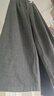 香影西裝闊腿褲女垂感2025冬季新款深灰色褲子寬松顯瘦高腰直筒褲 深灰 M 160/64A/95-110斤 曬單實(shí)拍圖
