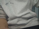 阿瑪瑟100%純棉面料美式重磅潮字母連帽衛衣男女秋冬新款加絨寬松休閑情 連帽-花灰 加絨 S 曬單實(shí)拍圖