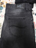 Lee25秋冬新舒適中腰錐形五袋款深灰色男牛仔褲潮 曬單實(shí)拍圖