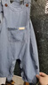 嬰兒套裝背帶款哈衣萌娃寶寶外穿爬服新生幼兒衣服春秋裝外出兩件 寶藍色 單斗牛仔套裝 80 （16-22斤） 曬單實(shí)拍圖