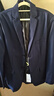 羅蒙高端免燙抗皺西服套裝男士商務(wù)休閑婚禮正裝西服外套上衣服男裝 藏青(西服+西褲+大禮包) 2XL 曬單實(shí)拍圖