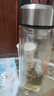 京東京造雙層加厚玻璃杯 無(wú)鉛高硼硅帶茶隔水杯304茶隔泡茶杯男士360mL 曬單實(shí)拍圖