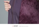 羅蒙（ROMON）媽媽裝外套加絨加厚棉服2025新款時(shí)尚中老年女裝秋冬中長(cháng)款棉衣 紫色 2XL （建議105-120斤） 曬單實(shí)拍圖