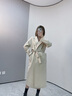 GOBI戈壁冬季氣質(zhì)高級感中長(cháng)款毛呢外套小個(gè)子女士大衣女風(fēng)衣WC03 米白色-02 M 曬單實(shí)拍圖